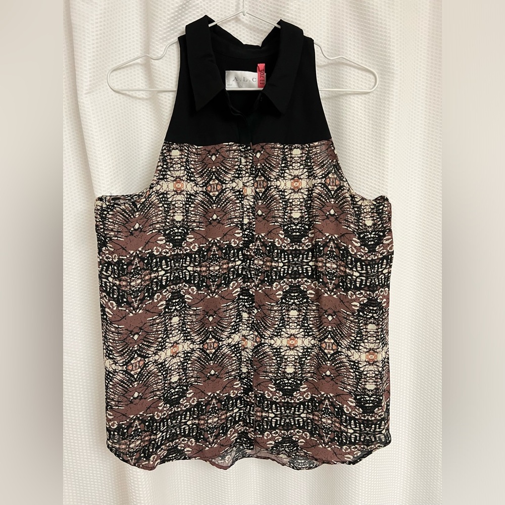 A.L.C. Silk collared blouse sz.M.